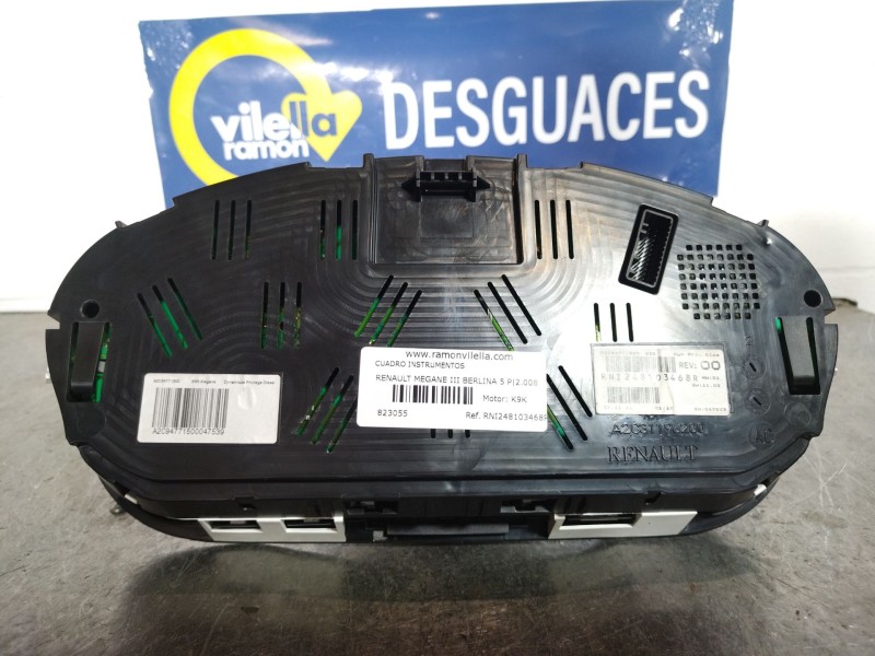 Recambio de cuadro instrumentos para renault megane iii berlina 5 p dynamique referencia OEM IAM RNI248103468R A2C94771500 