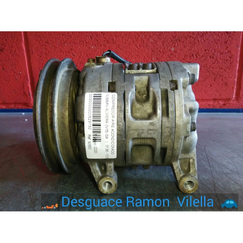 Recambio de compresor aire acondicionado para nissan almera (n15) gx | 07.95 - 12.00 gx | 07.95 - 12.00 referencia OEM IAM 92600