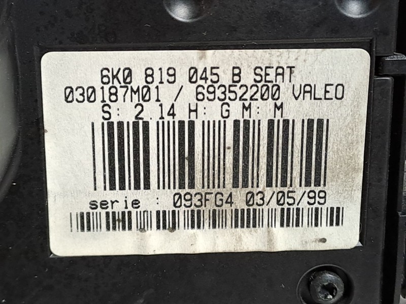 Recambio de mando calefaccion aire acondicionado para seat ibiza (6k1) 1.9 tdi referencia OEM IAM 6K0819045B 69352200  Recambio de mando calefaccion aire acondicionado para seat ibiza (6k1) 1.9 tdi referencia OEM IAM 6K0819045B 69352200