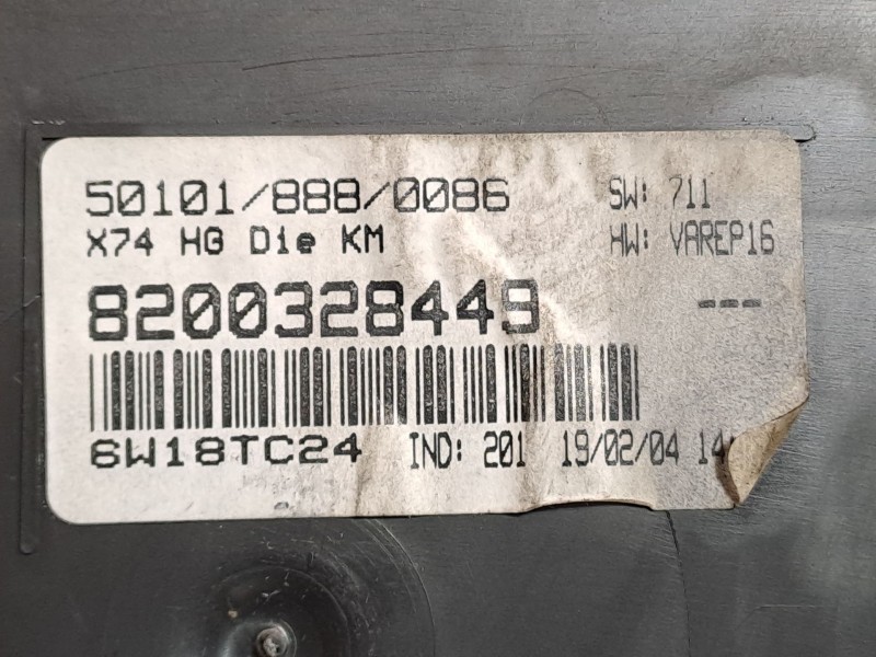 Recambio de cuadro instrumentos para renault laguna ii (bg0) authentique referencia OEM IAM 8200328449 501018880086  Recambio de cuadro instrumentos para renault laguna ii (bg0) authentique referencia OEM IAM 8200328449 501018880086