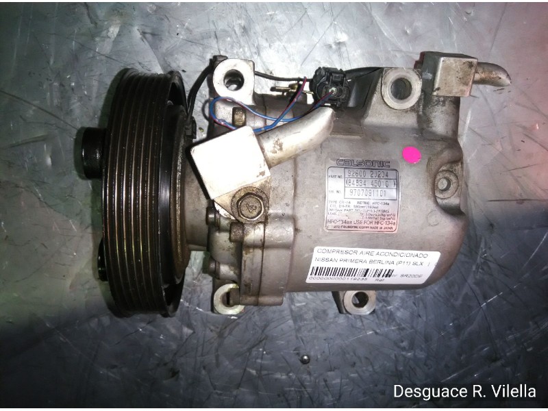 Recambio de compresor aire acondicionado para nissan primera berlina (p11) slx | 09.97 - 12.99 slx | 09.97 - 12.99 referencia OE