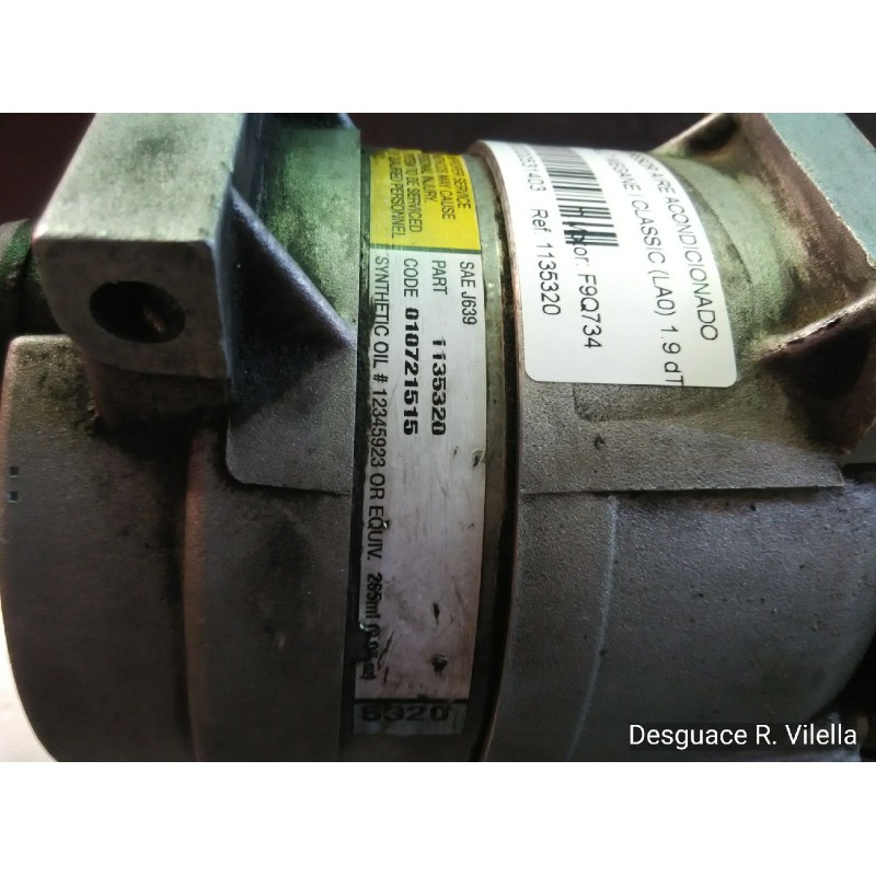 Recambio de compresor aire acondicionado para renault megane i classic (la0) 1.9 dti alize | 06.97 - 12.01 1.9 dti alize | 06.97