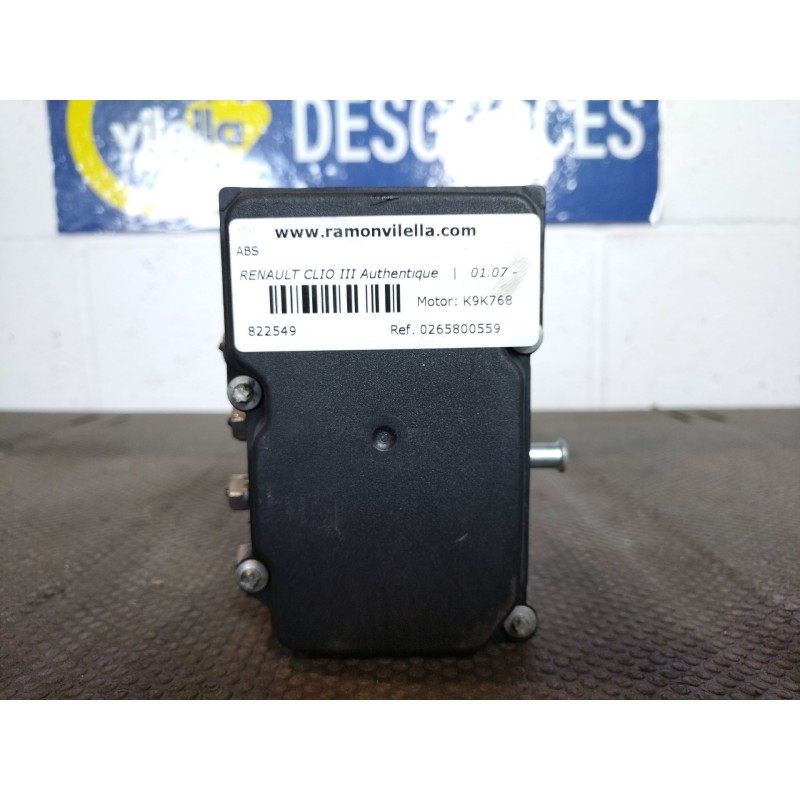 Recambio de abs para renault clio iii authentique | 01.07 - 12.10 authentique | 01.07 - 12.10 referencia OEM IAM 0265800559  