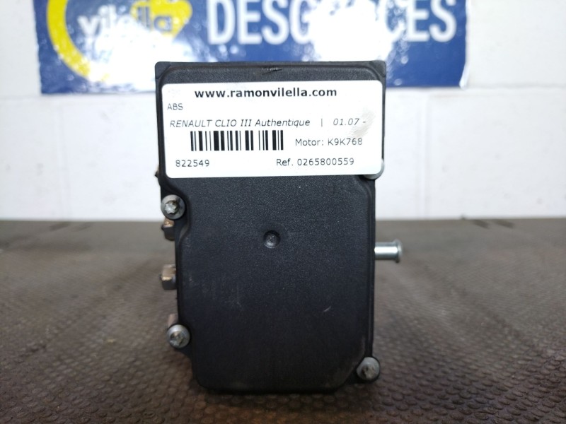 Recambio de abs para renault clio iii authentique | 01.07 - 12.10 authentique | 01.07 - 12.10 referencia OEM IAM 0265800559  