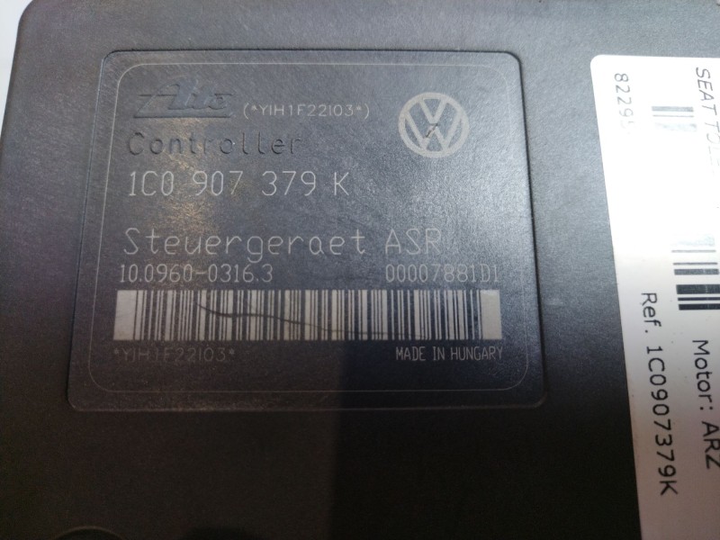 Recambio de abs para seat toledo (1m2) 2.3 vr5 cat (agz) referencia OEM IAM 1C0907379K  