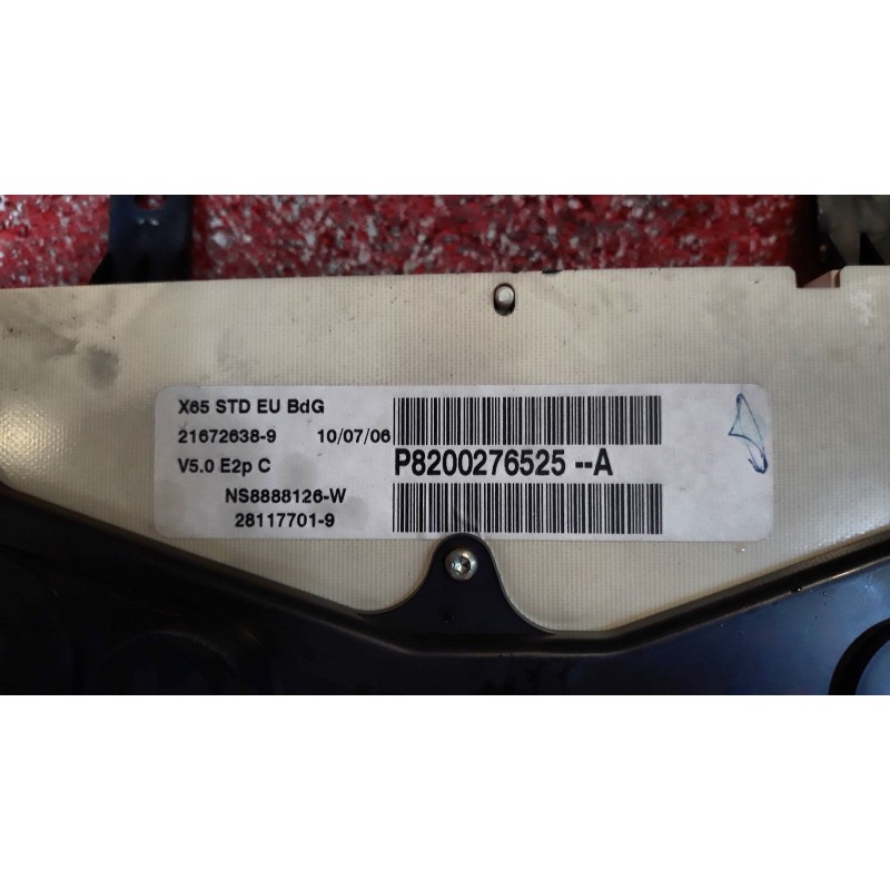 Recambio de cuadro instrumentos para renault clio ii fase ii (b/cb0)  | 0.01 - ...  | 0.01 - ... referencia OEM IAM P8200276525A