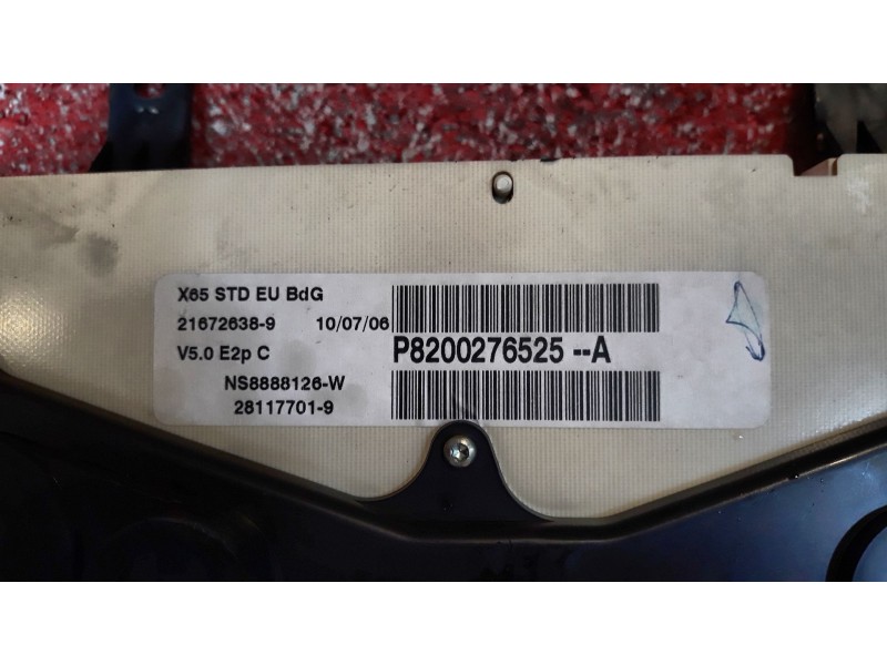 Recambio de cuadro instrumentos para renault clio ii fase ii (b/cb0)  | 0.01 - ...  | 0.01 - ... referencia OEM IAM P8200276525A