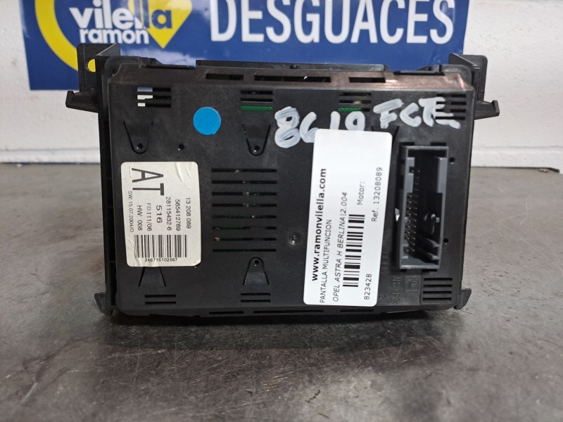Recambio de pantalla multifuncion para opel astra h berlina referencia OEM IAM 13208089 565412769  Recambio de pantalla multifuncion para opel astra h berlina referencia OEM IAM 13208089 565412769