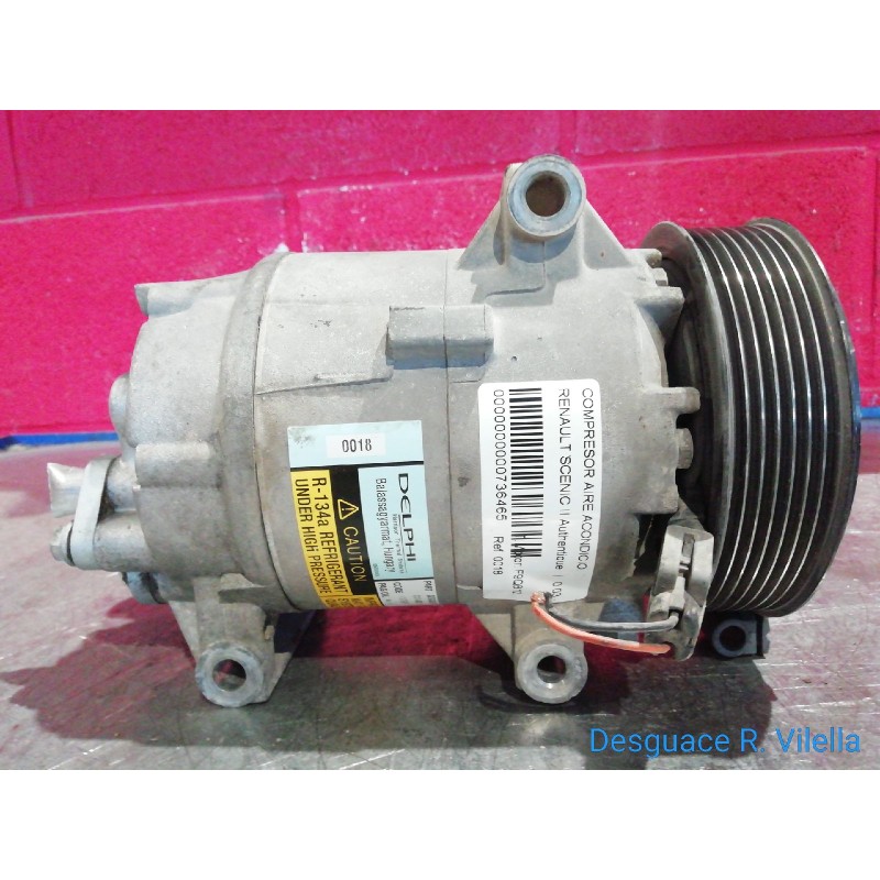 Recambio de compresor aire acondicio. para renault scenic ii authentique | 0.03 - ... authentique | 0.03 - ... referencia OEM IA