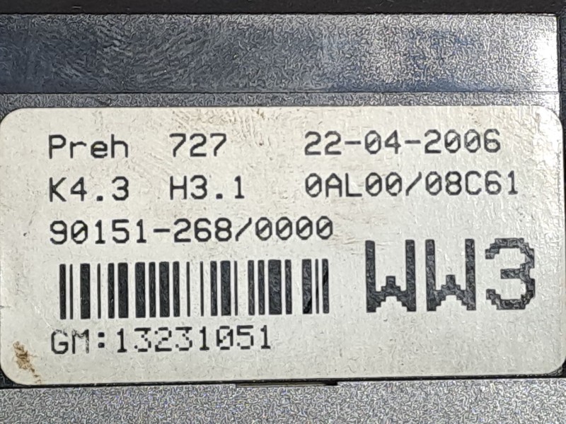 Recambio de mando calefaccion aire acondicionado para opel astra h berlina referencia OEM IAM 13231051 901512680000  Recambio de mando calefaccion aire acondicionado para opel astra h berlina referencia OEM IAM 13231051 901512680000