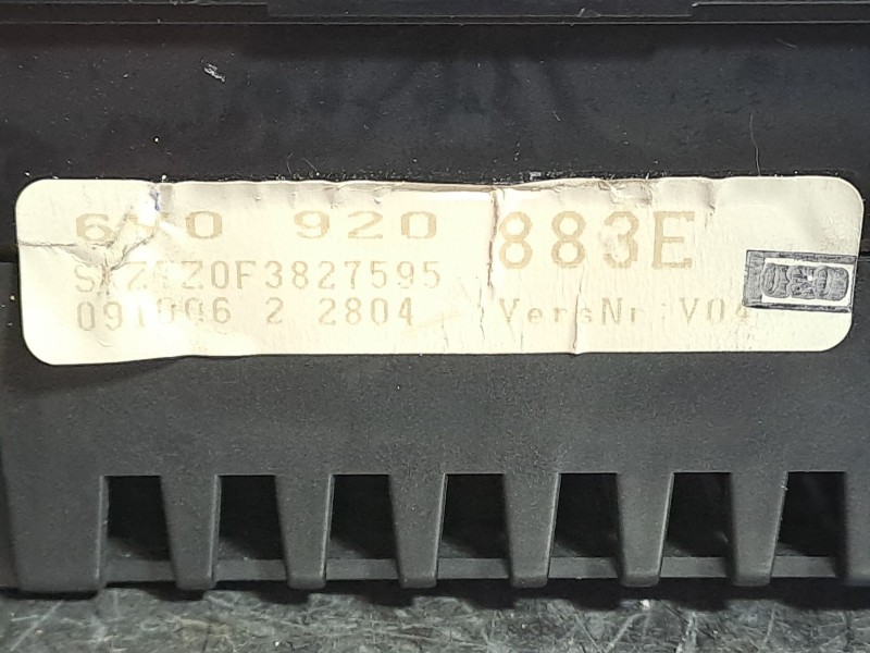 Recambio de cuadro instrumentos para skoda fabia (6y2/6y3) referencia OEM IAM 6Y0920883E  
