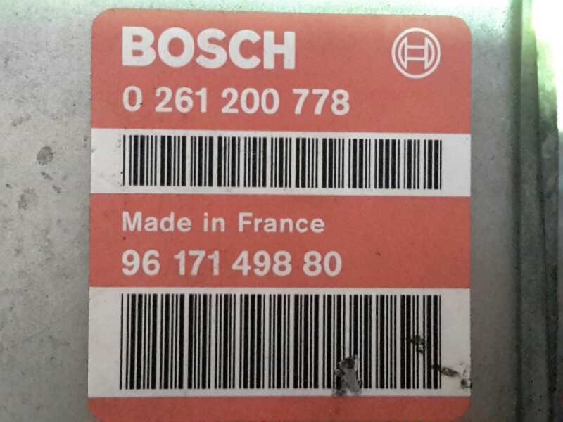 Recambio de centralita motor uce para citroen zx 1,4 armonia | 0.91 - ... 1,4 armonia | 0.91 - ... referencia OEM IAM 0261200778