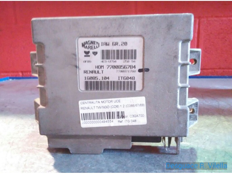 Recambio de centralita motor uce para renault twingo (co6) 1.2 (c066/67/68) | 07.96 - ... 1.2 (c066/67/68) | 07.96 - ... referen