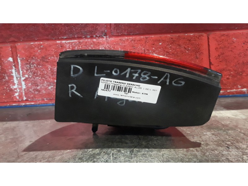 Recambio de piloto trasero derecho para renault megane classic alize 1.6e referencia OEM IAM   