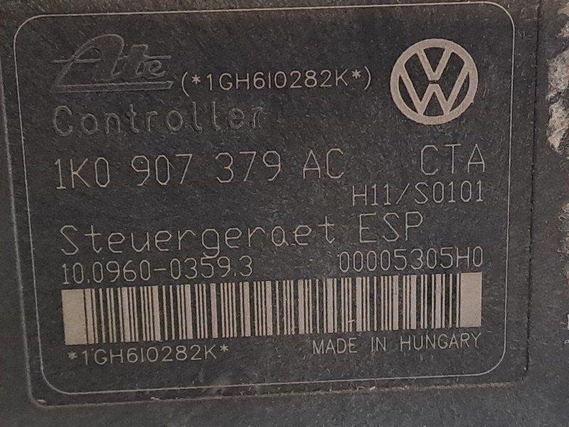 Recambio de abs para seat leon 2.0 tdi 140 style referencia OEM IAM 1K0907379AC 1K0614517AF 