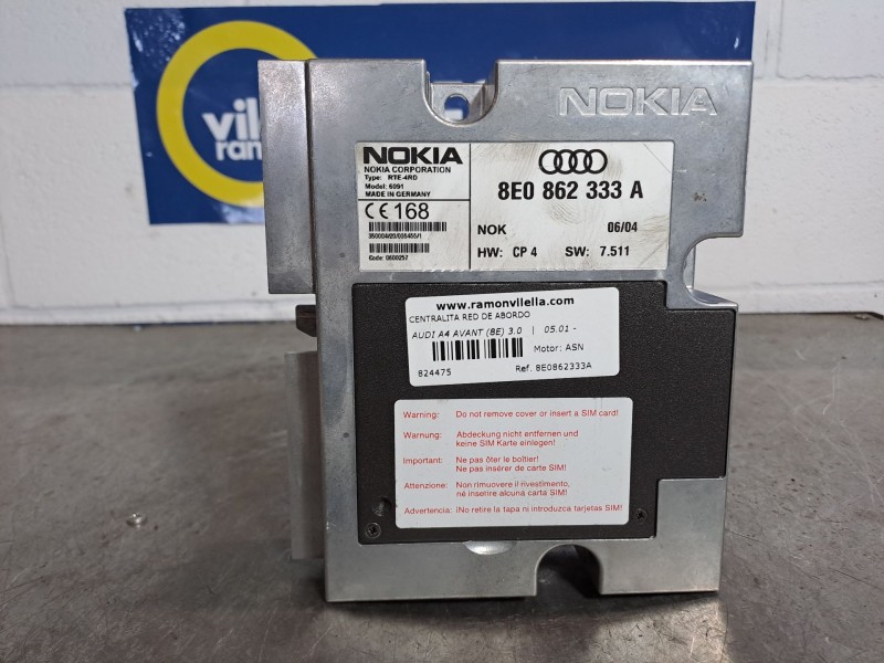 Recambio de centralita red de abordo para audi a4 avant (8e) 3.0 | 05.01 - 12.04 3.0 | 05.01 - 12.04 referencia OEM IAM 8E086233