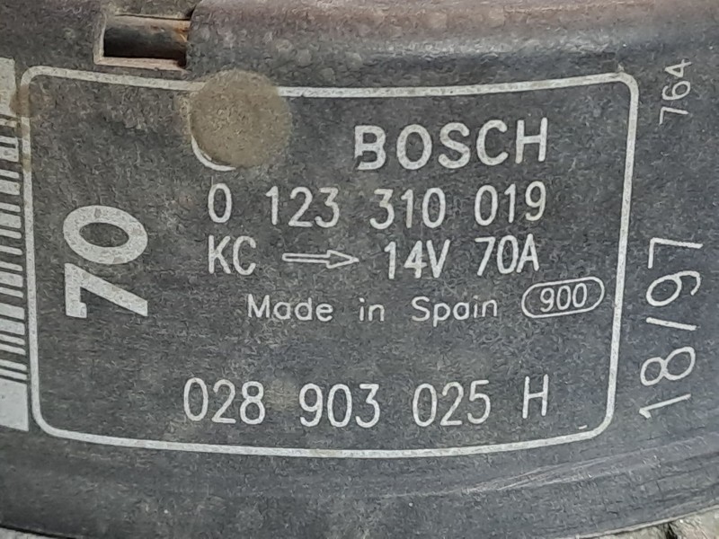 Recambio de alternador para seat arosa (6h1) 1.0 referencia OEM IAM 0123310019 028903025H  Recambio de alternador para seat arosa (6h1) 1.0 referencia OEM IAM 0123310019 028903025H