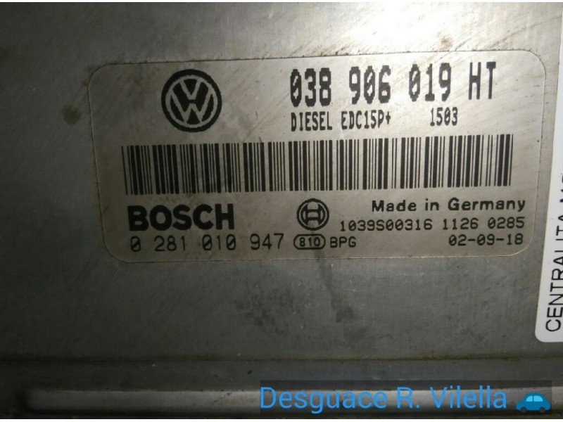 Recambio de centralita motor uce para seat ibiza (6l1) signo | 04.02 - 12.04 signo | 04.02 - 12.04 referencia OEM IAM 0281010947