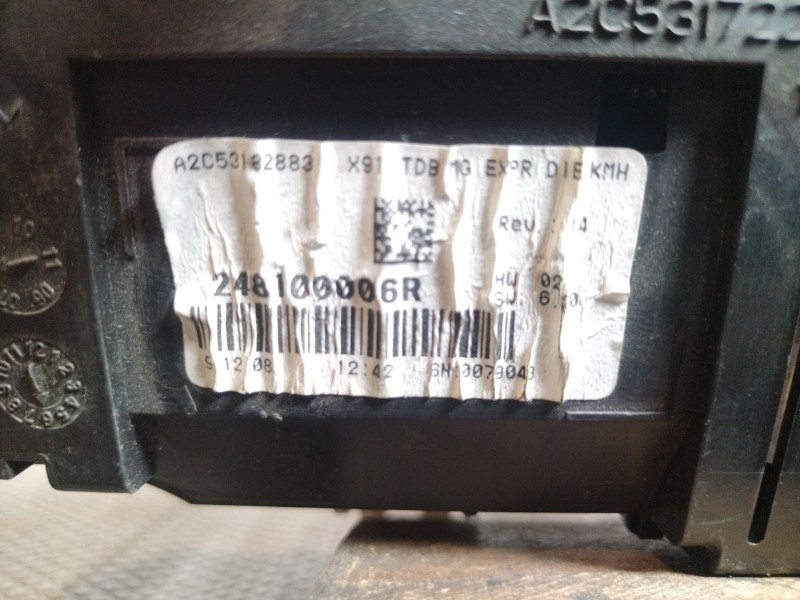 Recambio de cuadro instrumentos para renault laguna iii  | 0.07 - ...  | 0.07 - ... referencia OEM IAM 248100006R  