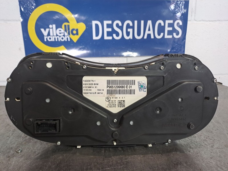 Recambio de cuadro instrumentos para peugeot 307 (s1) 2.0 hdi fap cat referencia OEM IAM P9651299680E NS5675212R 