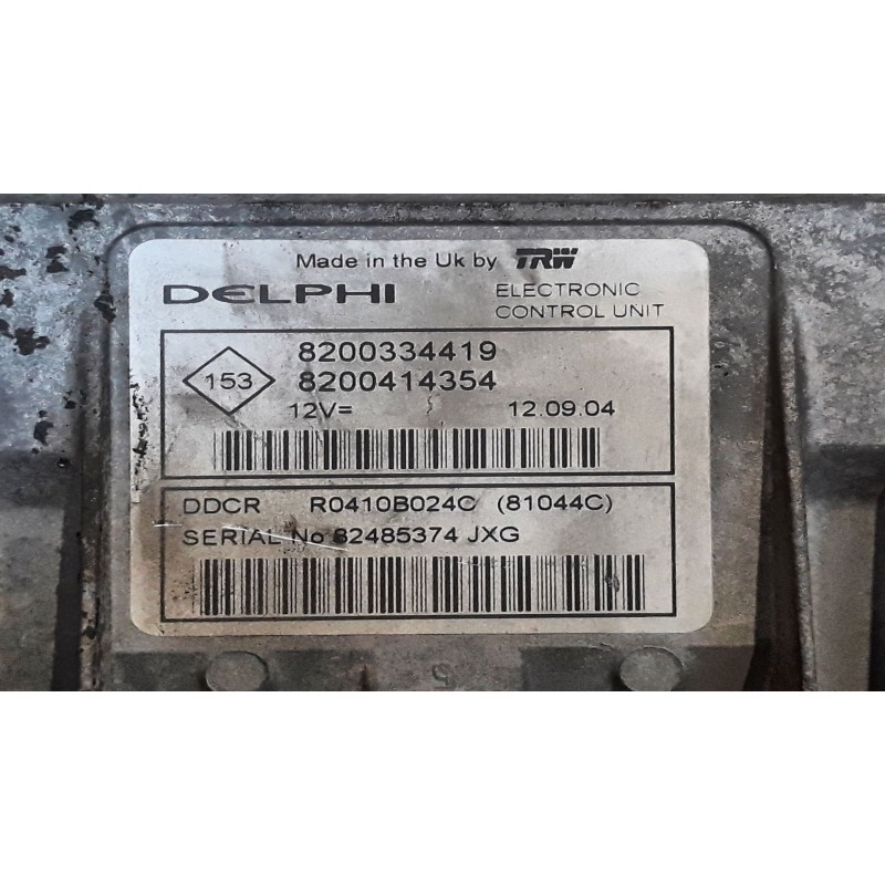 Recambio de centralita motor uce para renault megane ii berlina 3p authentique | 0.02 - ... authentique | 0.02 - ... referencia 