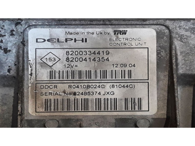 Recambio de centralita motor uce para renault megane ii berlina 3p authentique | 0.02 - ... authentique | 0.02 - ... referencia 