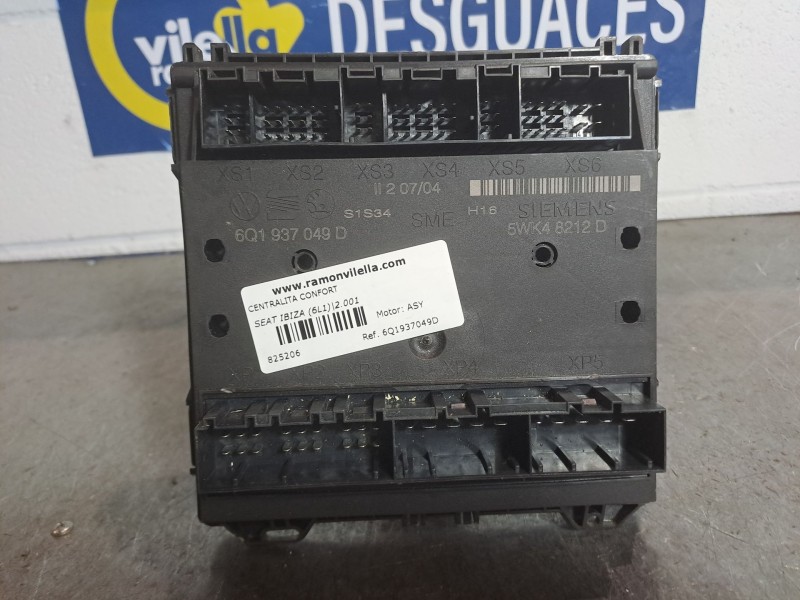 Recambio de centralita confort para seat ibiza (6l1) 1.9 sdi referencia OEM IAM 6Q1937049D   Recambio de centralita confort para seat ibiza (6l1) 1.9 sdi referencia OEM IAM 6Q1937049D