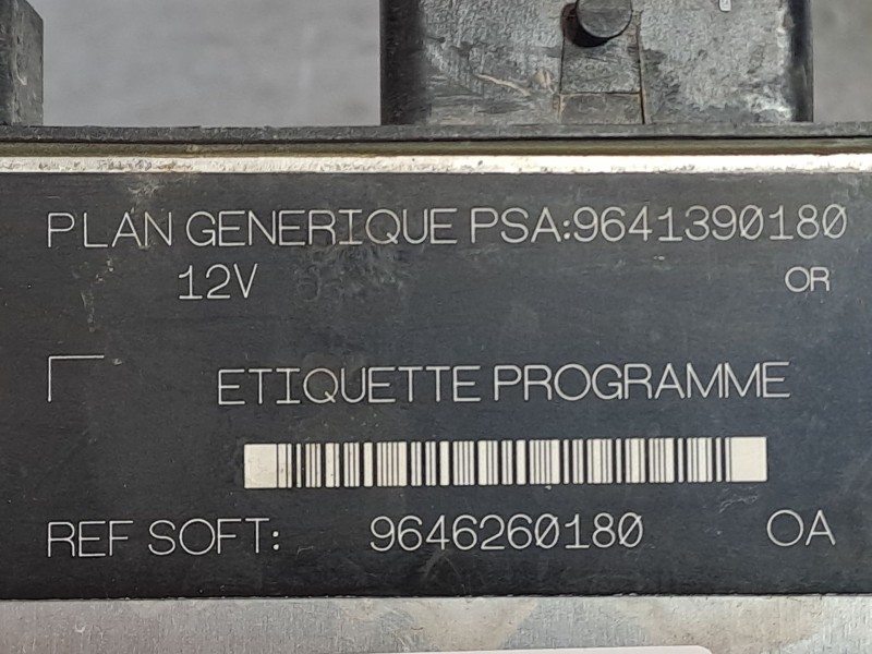 Recambio de centralita motor uce para citroen berlingo referencia OEM IAM 9641390180 9646260180 