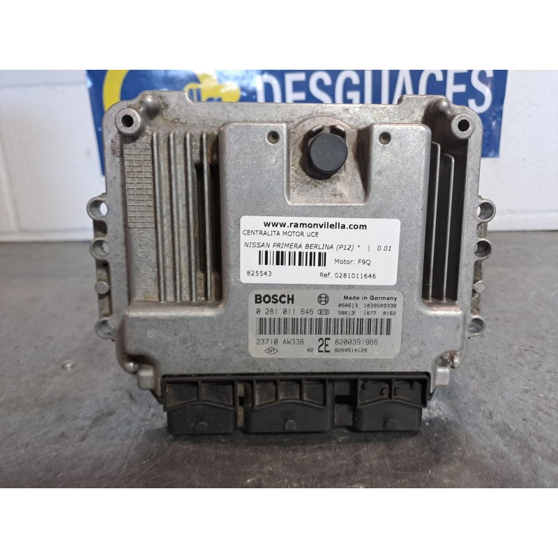 Recambio de centralita motor uce para nissan primera berlina (p12)  | 0.01 - 0.07  | 0.01 - 0.07 referencia OEM IAM 0281011646  