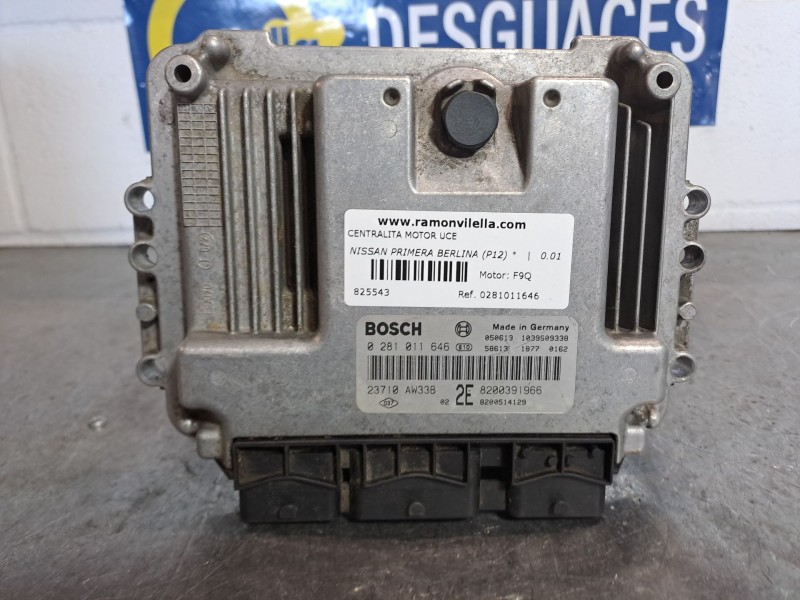 Recambio de centralita motor uce para nissan primera berlina (p12)  | 0.01 - 0.07  | 0.01 - 0.07 referencia OEM IAM 0281011646  