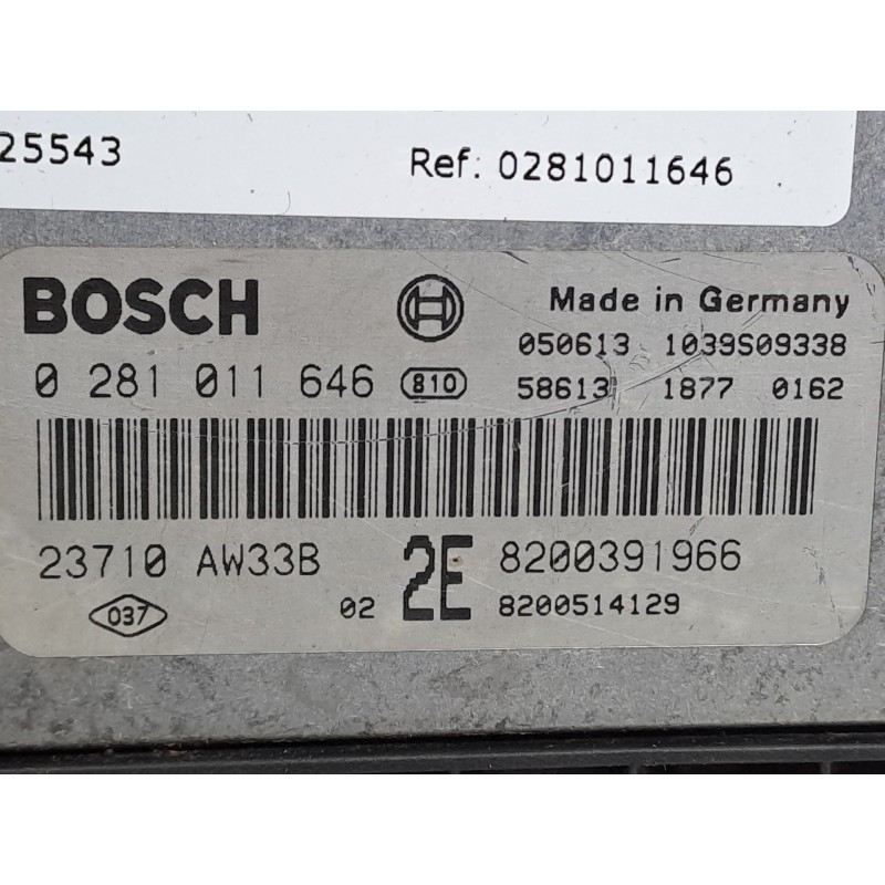 Recambio de centralita motor uce para nissan primera berlina (p12)  | 0.01 - 0.07  | 0.01 - 0.07 referencia OEM IAM 0281011646  