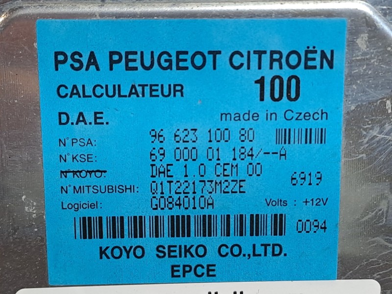 Recambio de centralita direccion asistida para citroen c3 1.4 hdi audace referencia OEM IAM 9662310080  