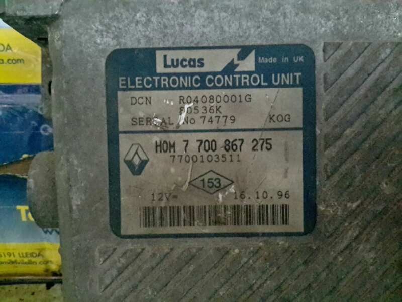 Recambio de centralita motor uce para renault megane i classic (la0) 1.9 dt alize | 01.97 - 12.97 1.9 dt alize | 01.97 - 12.97 r