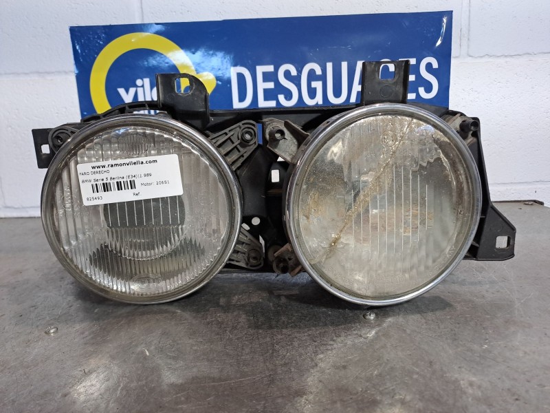 Recambio de faro derecho para bmw serie 5 berlina (e34) 2.0 520i (110kw) referencia OEM IAM    Recambio de faro derecho para bmw serie 5 berlina (e34) 2.0 520i (110kw) referencia OEM IAM