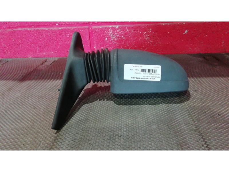 Recambio de retrovisor derecho para peugeot 205 205 gl 1.1 referencia OEM IAM MANUAL  
