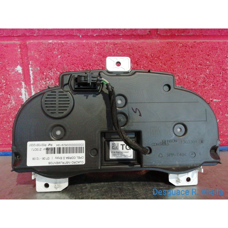 Recambio de cuadro instrumentos para opel corsa d enjoy | 07.06 - 12.08 enjoy | 07.06 - 12.08 referencia OEM IAM P0013312037  