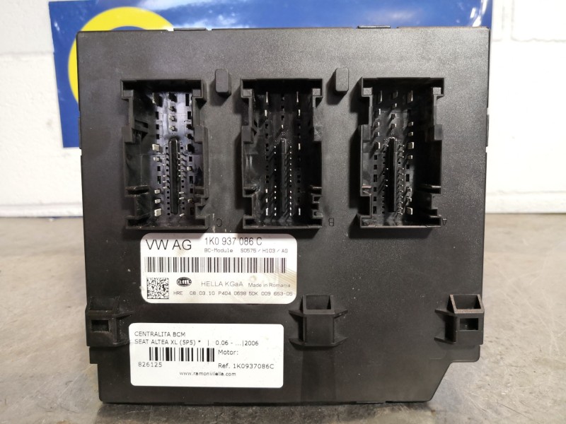 Recambio de centralita bcm para seat altea xl (5p5)  | 0.06 - ...  | 0.06 - ... referencia OEM IAM 1K0937086C  