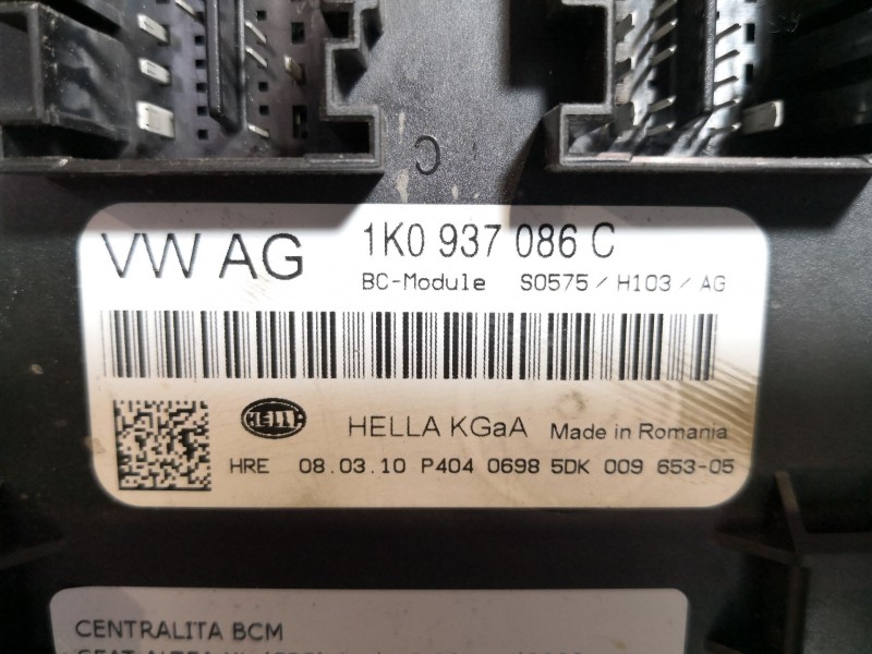 Recambio de centralita bcm para seat altea xl (5p5)  | 0.06 - ...  | 0.06 - ... referencia OEM IAM 1K0937086C  