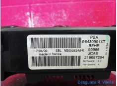 Recambio de mando climatizador para peugeot 307 (s1) xn | 04.01 - 12.03 xn | 04.01 - 12.03 referencia OEM IAM 96430991XT 2166972 2