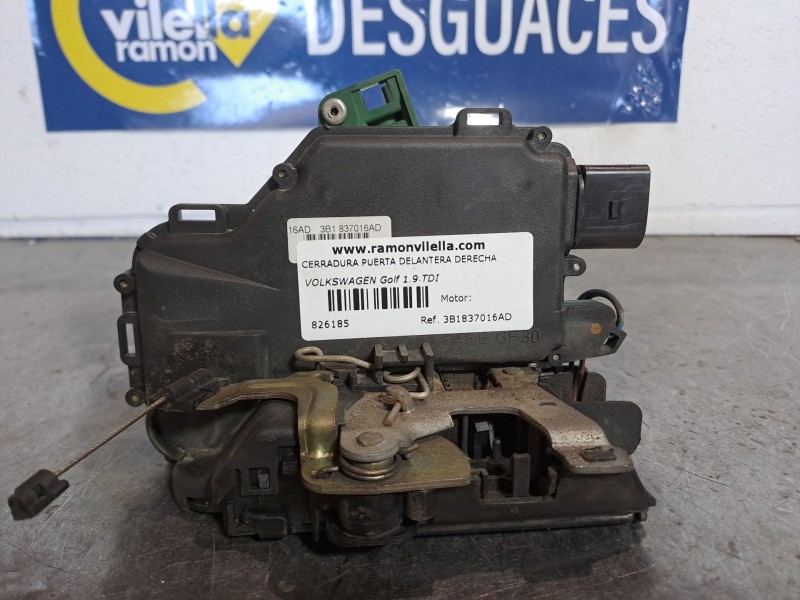 Recambio de cerradura puerta delantera derecha para volkswagen golf 1.9 tdi conceptline referencia OEM IAM 3B1837016AD  
