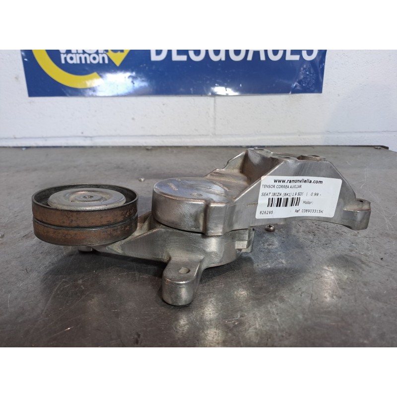 Recambio de tensor correa auxiliar para seat ibiza (6k1) 1.9 sdi | 0.99 - ... 1.9 sdi | 0.99 - ... referencia OEM IAM 038903315K