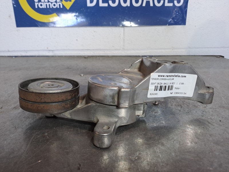 Recambio de tensor correa auxiliar para seat ibiza (6k1) 1.9 sdi | 0.99 - ... 1.9 sdi | 0.99 - ... referencia OEM IAM 038903315K