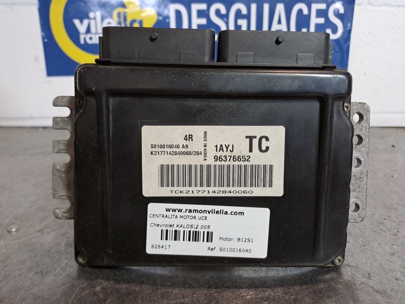 Recambio de centralita motor uce para chevrolet kalos 1.2 se referencia OEM IAM S010016040 96376652  Recambio de centralita motor uce para chevrolet kalos 1.2 se referencia OEM IAM S010016040 96376652