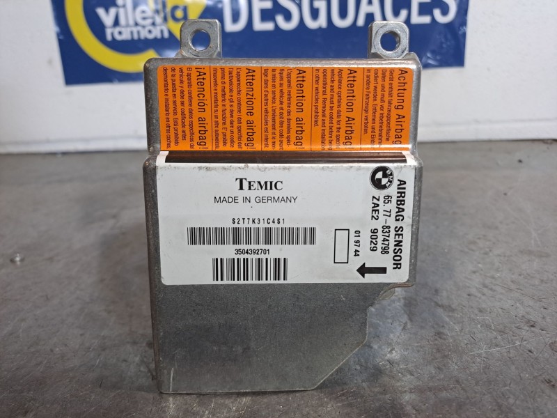 Recambio de centralita airbag para bmw serie 3 compacto (e36) 1.6 cat referencia OEM IAM 65778374798 3504392701  Recambio de centralita airbag para bmw serie 3 compacto (e36) 1.6 cat referencia OEM IAM 65778374798 3504392701