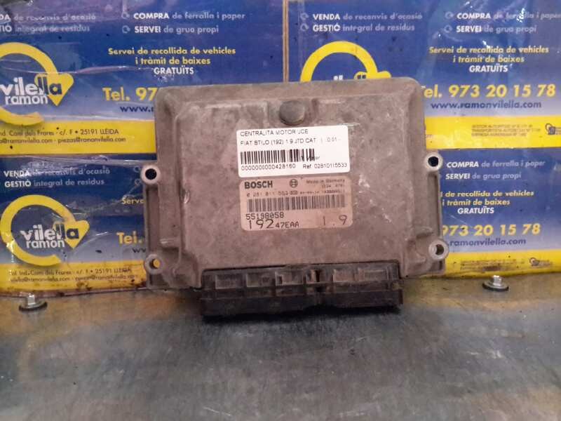 Recambio de centralita motor uce para fiat stilo (192) 1.9 jtd cat | 0.01 - ... 1.9 jtd cat | 0.01 - ... referencia OEM IAM 0281