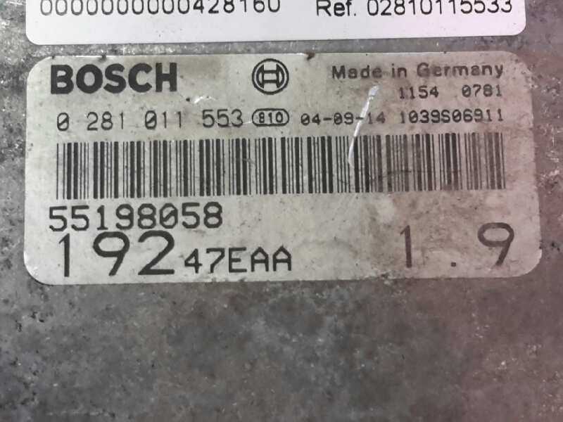 Recambio de centralita motor uce para fiat stilo (192) 1.9 jtd cat | 0.01 - ... 1.9 jtd cat | 0.01 - ... referencia OEM IAM 0281