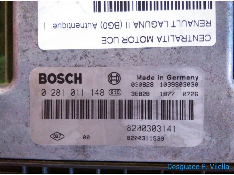 Recambio de centralita motor uce para renault laguna ii (bg0) authentique | 0.01 - ... authentique | 0.01 - ... referencia OEM I Recambio de centralita motor uce para renault laguna ii (bg0) authentique | 0.01 - ... authentique | 0.01 - ... referencia OEM I