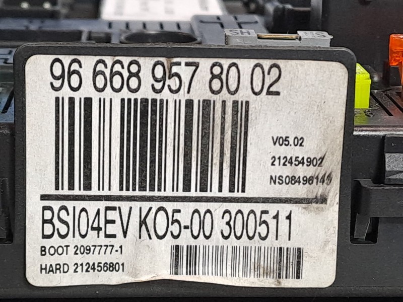 Recambio de centralita bsi para peugeot 308 sw  | 0.08 - ...  | 0.08 - ... referencia OEM IAM BSI04EVK0500 9666895780 