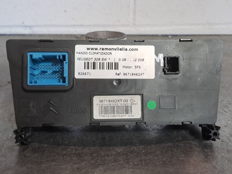 Recambio de mando climatizador para peugeot 308 sw  | 0.08 - ...  | 0.08 - ... referencia OEM IAM 96718462XT  