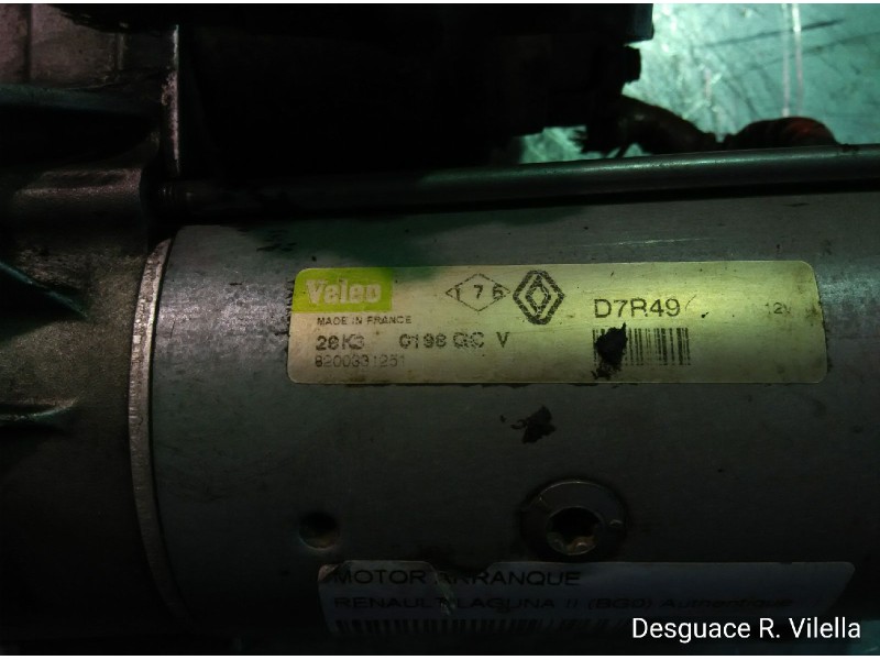Recambio de motor arranque para renault laguna ii (bg0) authentique | 0.01 - ... authentique | 0.01 - ... referencia OEM IAM D7R